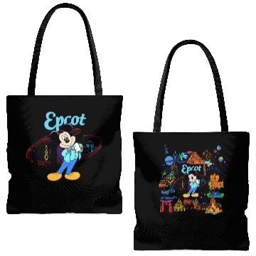 Discover Epcot Mickey Two-Sided Tote Bags (AOP), Epcot  Tote Bags (AOP), Epcot Center Tote Bags (AOP), Epcot Countries