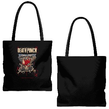 Discover Megadeth Five Finger Death Punch Tour 2022 Tote Bags (AOP)