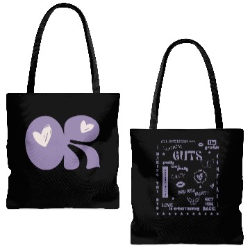 Discover Olivia Rodrigo Guts Tote Bags (AOP) Guts World Tour Tote Bags (AOP)