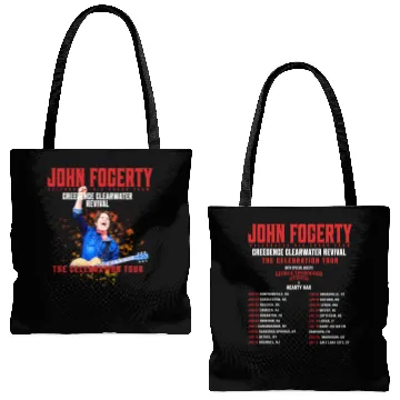 Discover John Fogerty The Celebration Tour 2024 Double Sided Tote Bags (AOP)