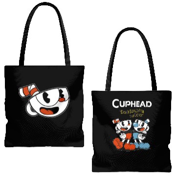 Discover Cuphead Zipper Tote Bags (AOP)
