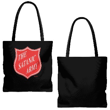 Discover Marilyn Manson The Satanic Army Tote Bags (AOP)