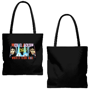 Discover Michael Jackson Bad World Tour Tote Bags (AOP) 1988 Med