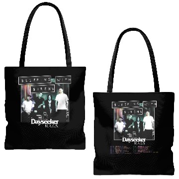 Discover Sleeping With Sirens Tour 2023 Tote Bags (AOP)