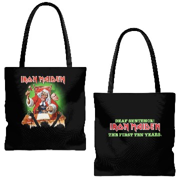 Discover Iron Maiden Deaf Sentence Unisex Tote Bags (AOP) Double Sided
