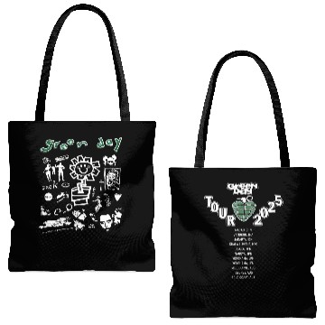 Discover Green Day Tour 2025 Tote Bags (AOP)