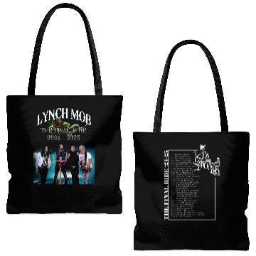 Discover Lynch Mob the final ride 2024 2025 Tour Date Tote Bags (AOP) Double Sides