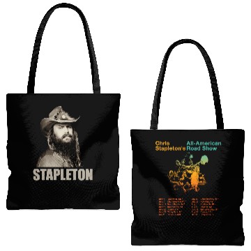 Discover 2025 Chris Stapleton All-American Road Tour Tote Bags (AOP)