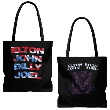 Discover vintage 1994 Elton John Billy Joel Face To Face Tour Tote Bags (AOP)