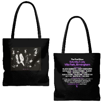 Discover Black Sabbath Back To The Beginning 2025 Double Sided Tote Bags (AOP)