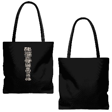 Discover Bruce Springsteen tour Tote Bags (AOP)