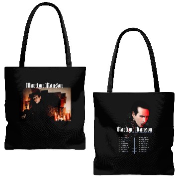 Discover Marilyn Manson 2025 Spring Tour Tote Bags (AOP)