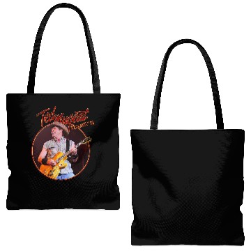 Discover Ted Nugent Adios Mofo 2023 Tour Tote Bags (AOP), Nugent Final Tour Tote Bags (AOP)