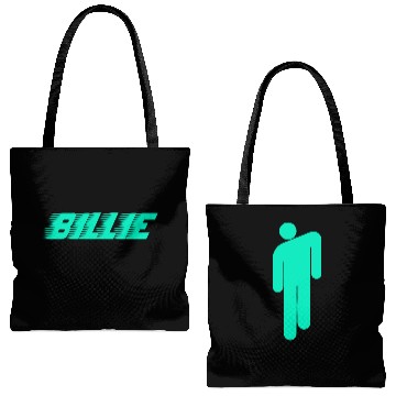 Discover Billie Eilish Unisex Pullover Tote Bags (AOP): Logo & Blohsh
