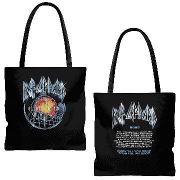 Discover Def Leppard 2025 Tour  Tote Bags (AOP)