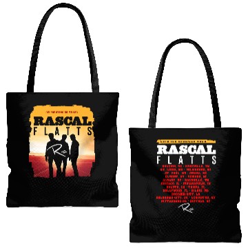 Discover Rascal Flatts 2026 Black Tour Tote Bags (AOP) Double Sided Tote Bags (AOP)