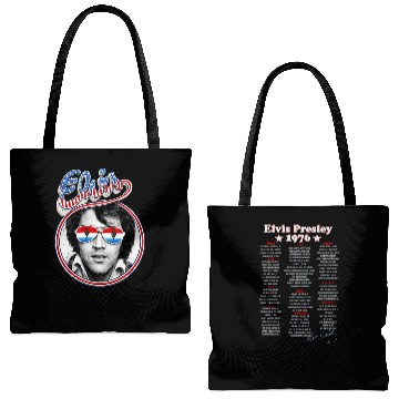 Discover Elvis Presley 1976 Tour Double Sided Tote Bags (AOP)