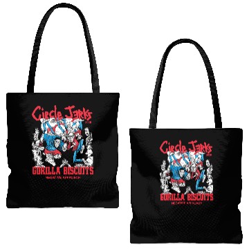 Discover New Circle Jerks Announce U.S. Tour 2026-2 Sides Tote Bags (AOP)