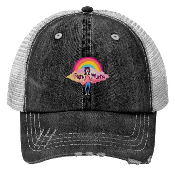 Discover Boho Rainbow Bobs Burgers Linda Belcher Fun Mom Trucker Hats