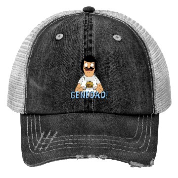 Discover Bobs Burgers Gene Dad Portrait Trucker Hats