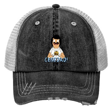 Discover Bobs Burgers Gene Dad Portrait Trucker Hats