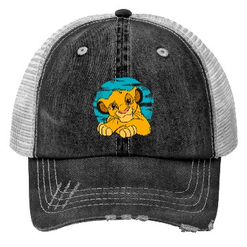 Discover Disney The Lion King Young Simba Resting Blue 90s Trucker Hats