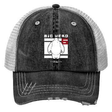 Discover Disney Big Hero 6 Baymax All White Flag Trucker Hats