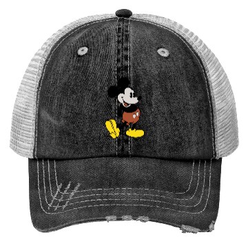 Discover Disney Mickey Mouse Mens Vintage Standing Trucker Hats