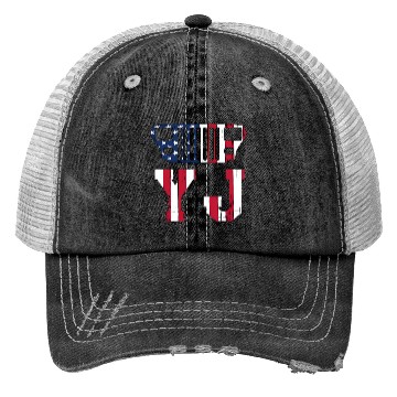 Discover YJ Jeep, the square one Trucker Hats