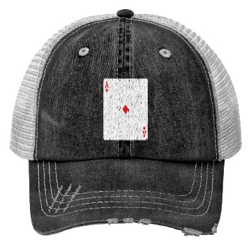 Discover ace of diamonds playing card Trucker Hats