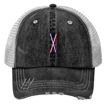 Discover LightSabers red and blue Trucker Hats