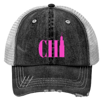 Discover Chicago - Neon Pink Trucker Hats