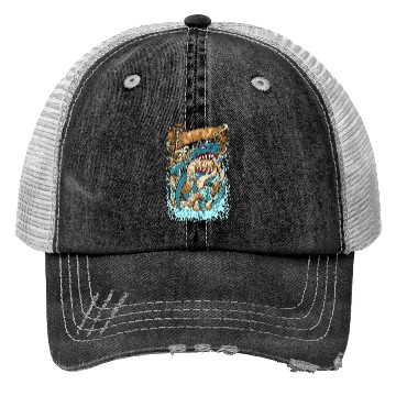 Discover OCTOPUS v SHARK Trucker Hats
