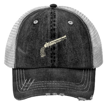 Discover Retro pirates gun design Trucker Hats