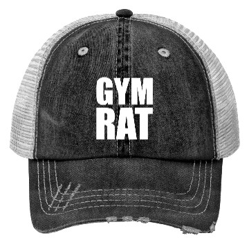 Discover Gym Rat - White Trucker Hats