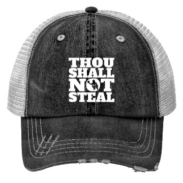 Discover Thou Shall Not Steal Funny Baseball Catcher Trucker Hats