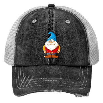 Discover Santa Claus cartoon funny Gnome cool vector image Trucker Hats