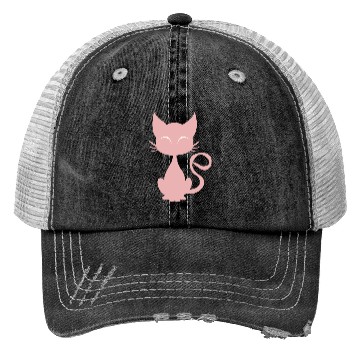 Discover Pink Cat Trucker Hats
