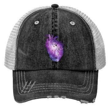 Discover Galaxy Beating Heart Trucker Hats