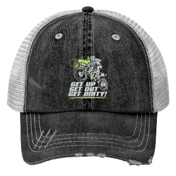 Discover Motocross Get Dirty Trucker Hats