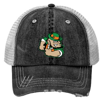 Discover Leprechan Icon Trucker Hats