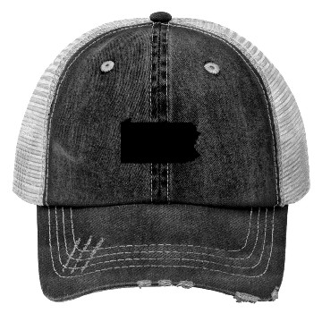 Discover Pennsylvania map Trucker Hats
