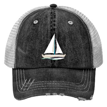 Discover sailing boat Trucker Hats