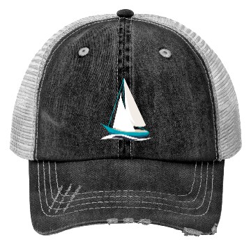 Discover sailing boat Trucker Hats