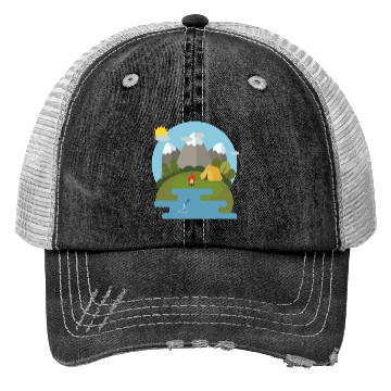Discover camping nature Trucker Hats