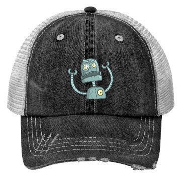Discover Angry robot Trucker Hats