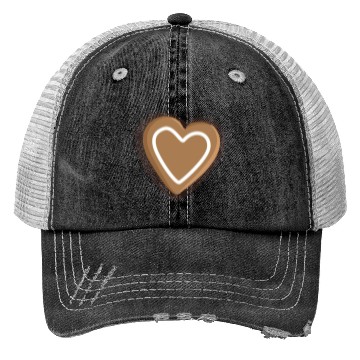 Discover Gingerbread heart Trucker Hats