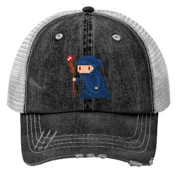 Discover Pixel wizard Trucker Hats