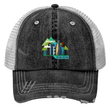 Discover los angeles Trucker Hats
