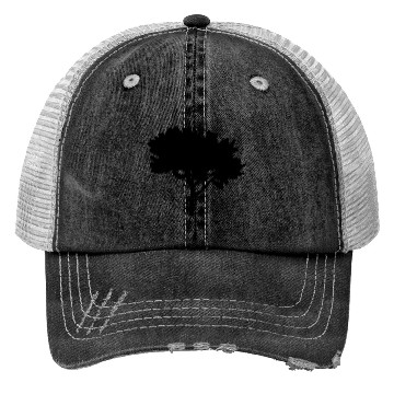 Discover tree silhouette Trucker Hats